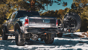 ram power wagon swing hitch tire carrier