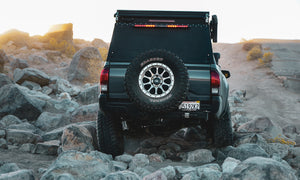 Tacoma hitch-mounted tire carrier