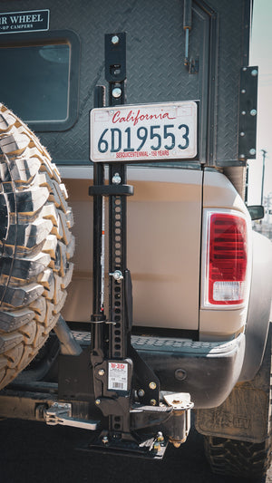 power wagon ram 2500 hitch tire carrier hi lift miount