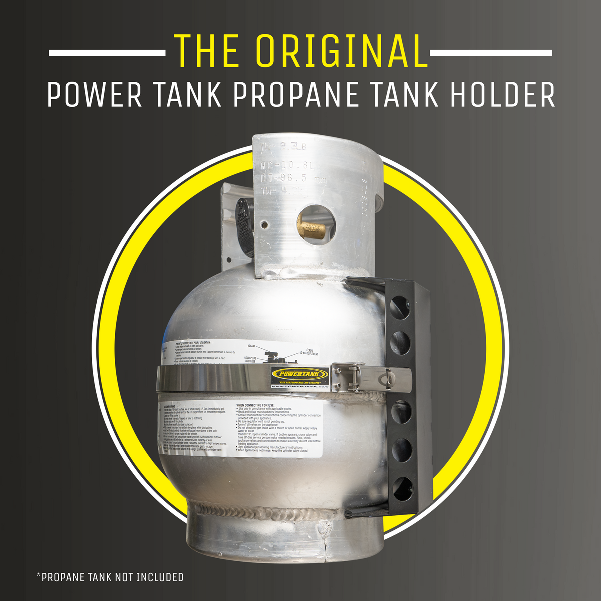 Gannett MARINE Bracket for 10 lb. Aluminum Propane Tank