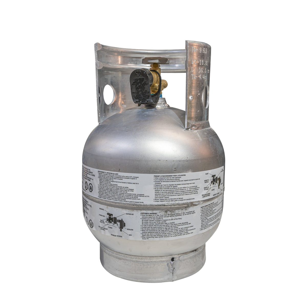 10 lb. Aluminum Propane Tank and Bracket Combo!