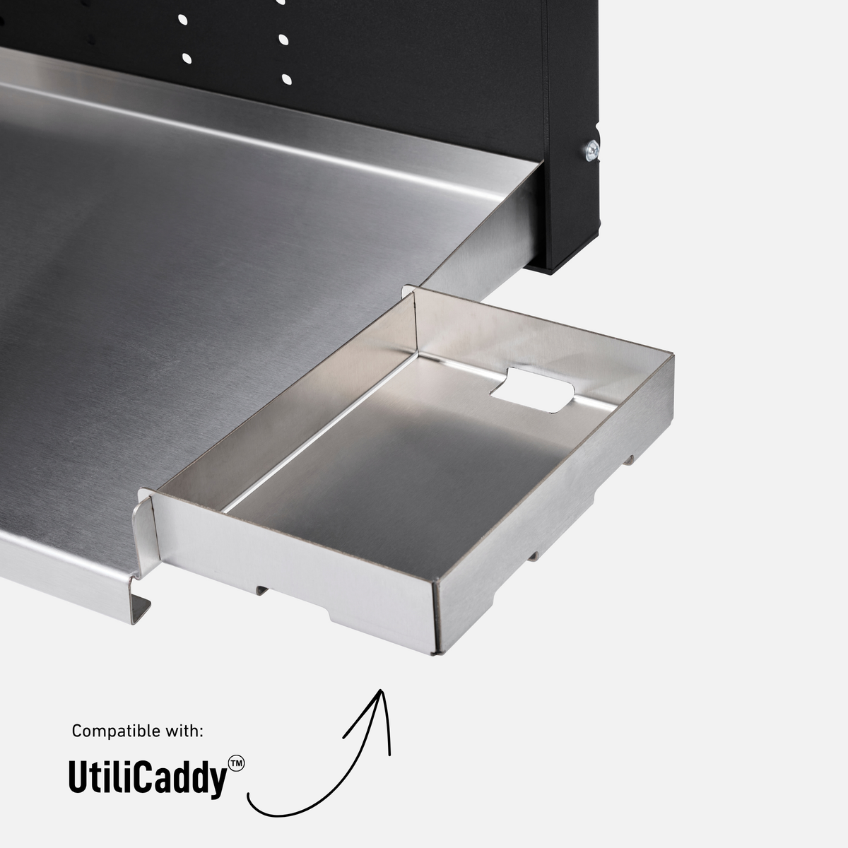 megatable closeup with ultiliy caddy