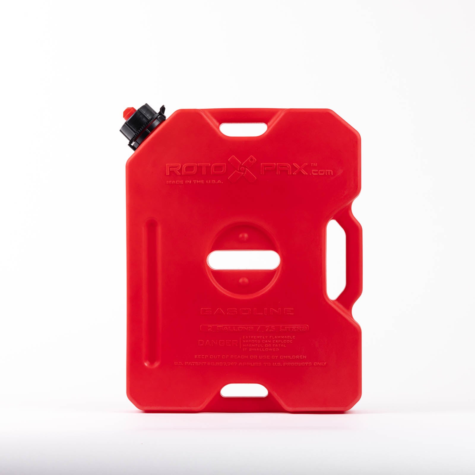 2 Gallon Gasoline GEN 2 in red front view on a white background