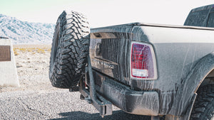power wagon ram 2500 hitch rack swing out tire carrier