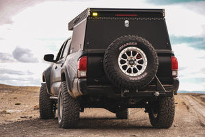 Hitch-mounted Swing Out Spare Tire Carrier