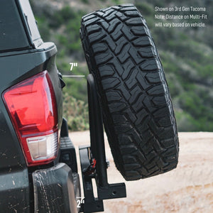 3rd Gen Tacoma Hitch-mounted swing out tire carrier